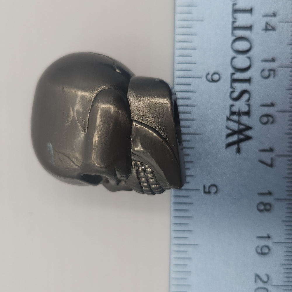 Solid Skull Large Hole Bead Hematite? - image 5